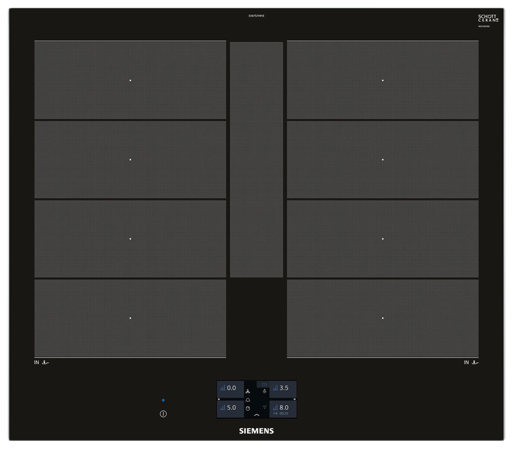 Встраиваемая варочная панель индукционная Siemens EX675JYW1E черный