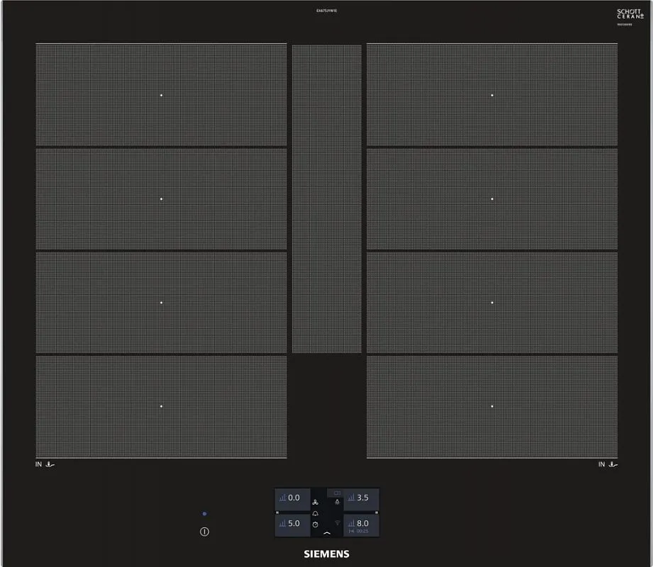 Встраиваемая варочная панель индукционная Siemens EX675JYW1E черный