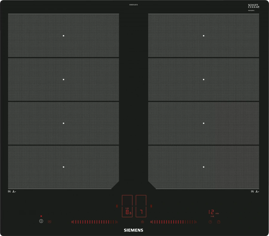 Встраиваемая варочная панель индукционная Siemens EX601LXC1E черный