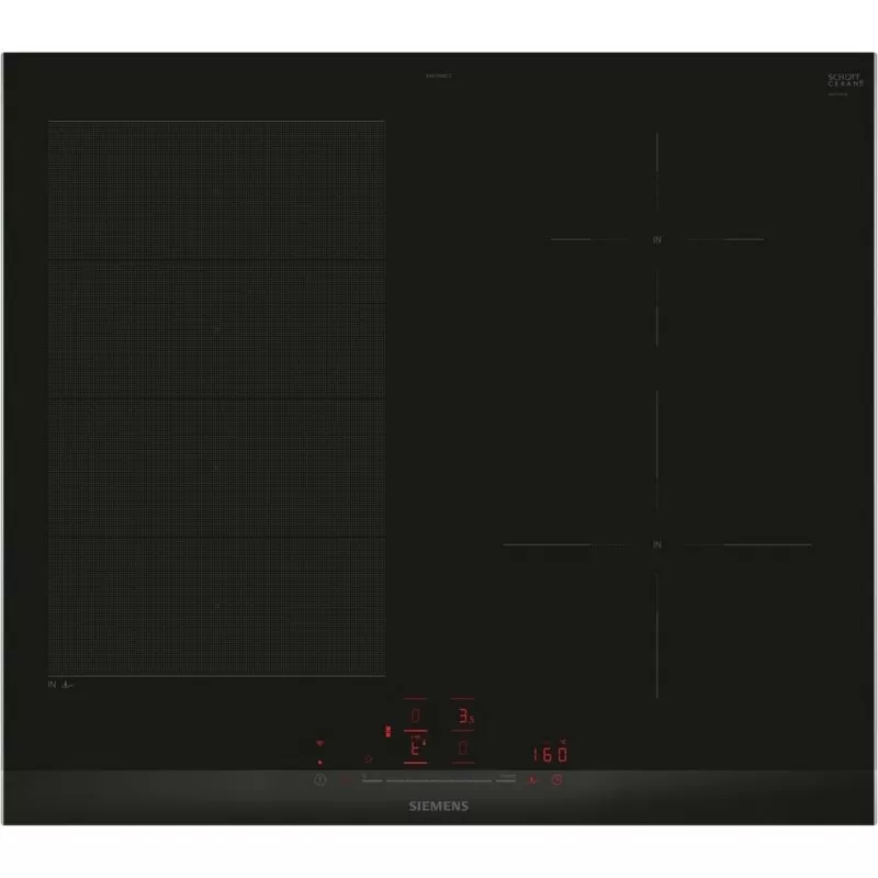 Встраиваемая варочная панель индукционная Siemens EX675HEC1E черный