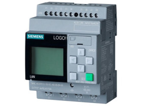 Siemens LOGO! 24RCE, логический модуль с дисплеем, питание 24 В реле, 8 DI4 DQ 6ED10521HB080BA1