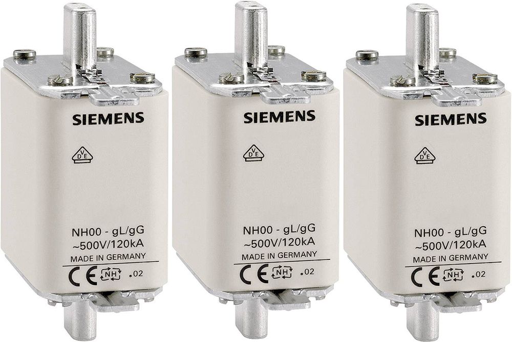 Плавкие вставки Siemens 3NA, 3NC, 3ND, 3NE, 3NW
